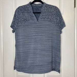 NIKE Zonal Cooling Dri-Fit Shirt Men’s Blue Heathered Textured design XL